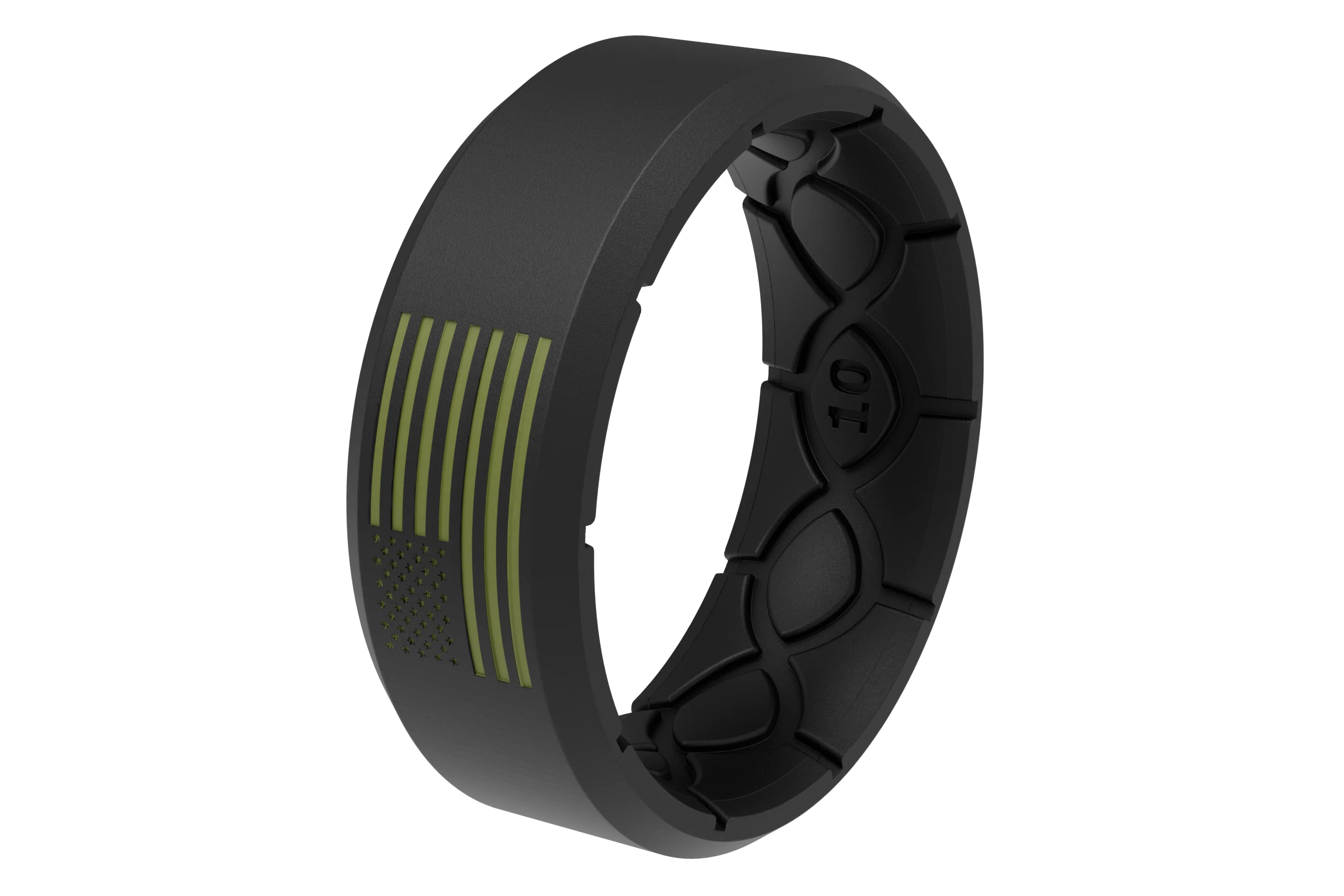 Edge Hero - America Black & Moss Green Flag Ring - Image 2