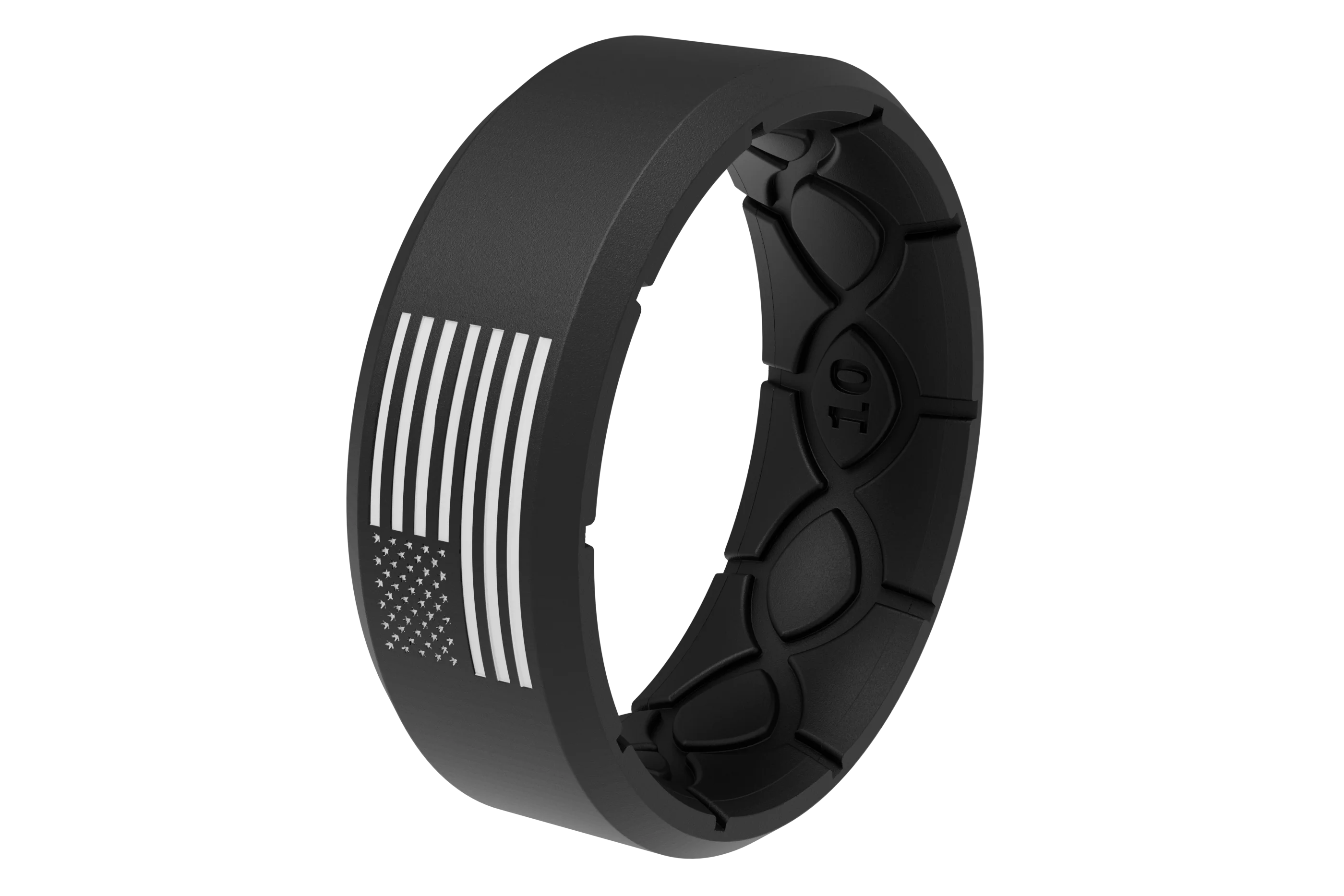 Edge Hero - America Black & White Flag Ring - Image 2