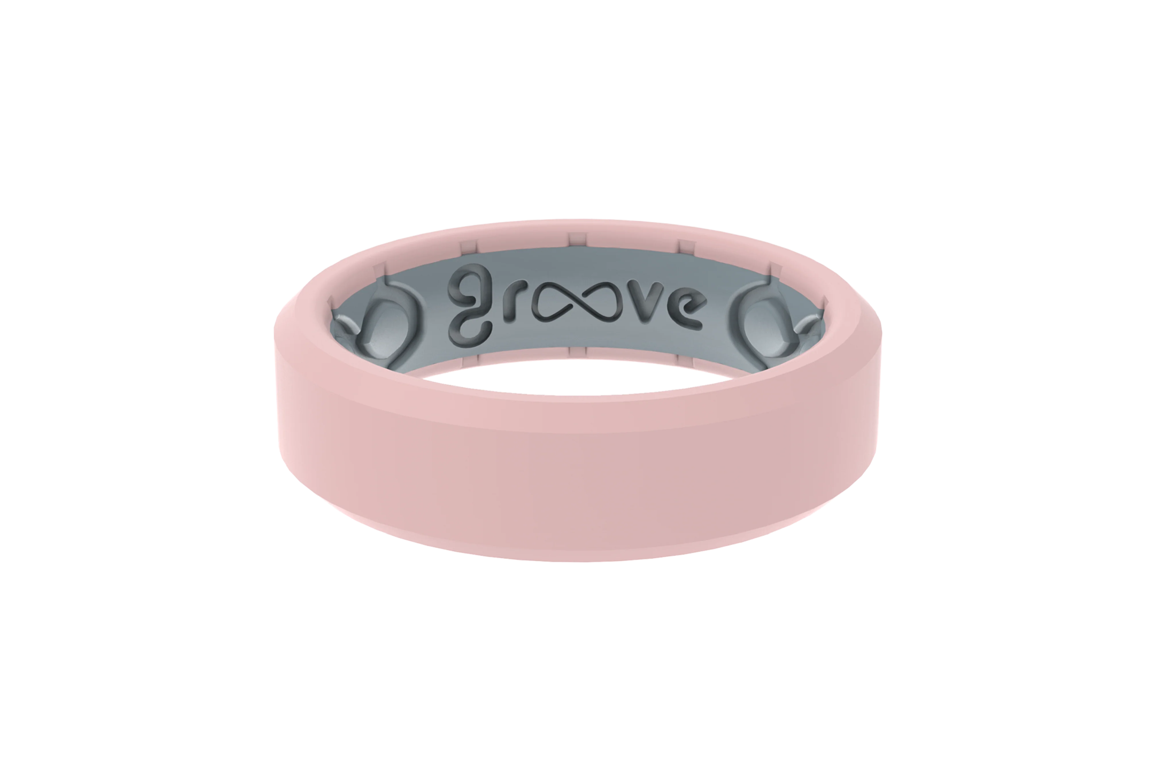Edge Rose Quartz Thin Ring