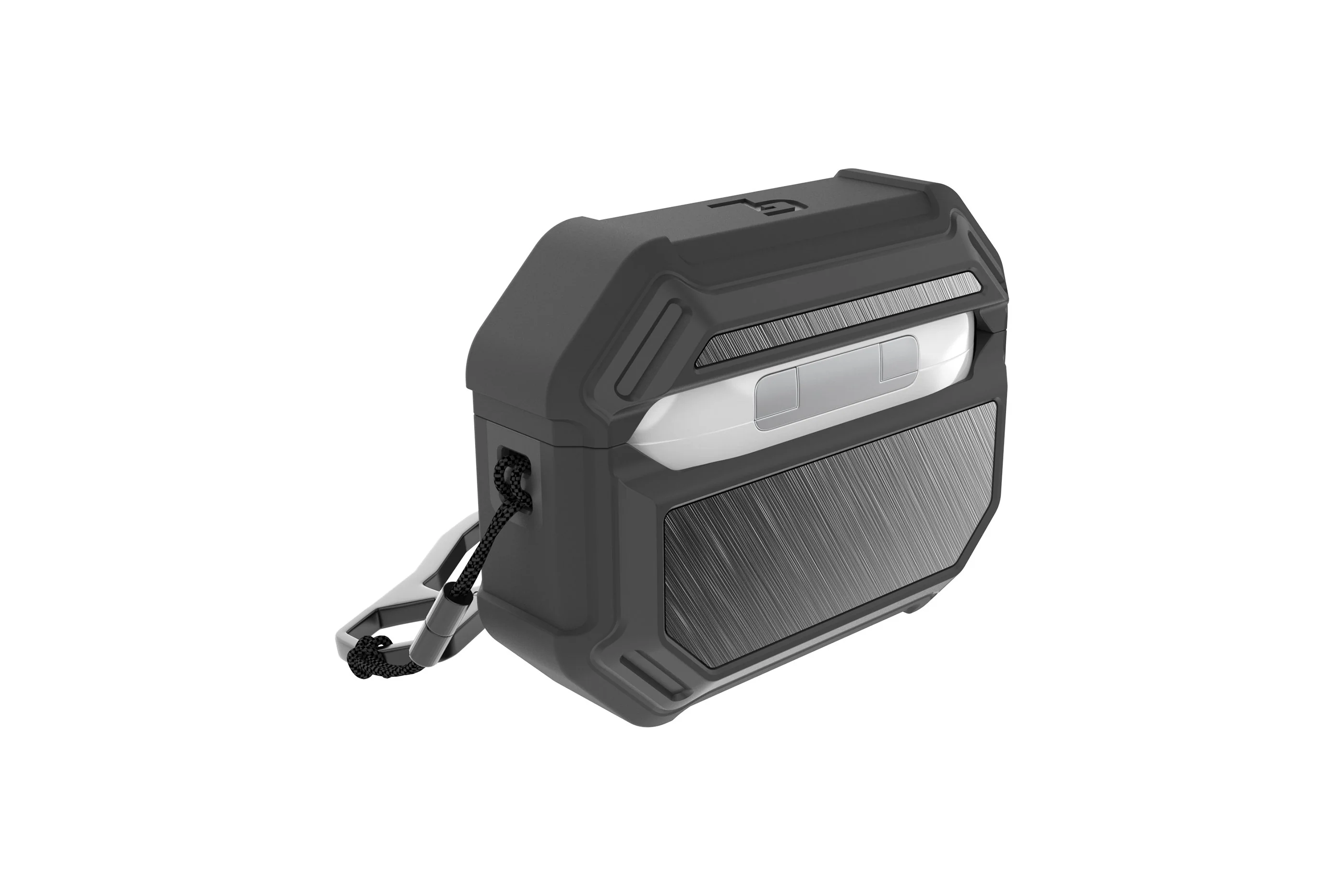 Groove Case Gun Metal/Gun Metal Aluminum for AirPods Pro - Image 3