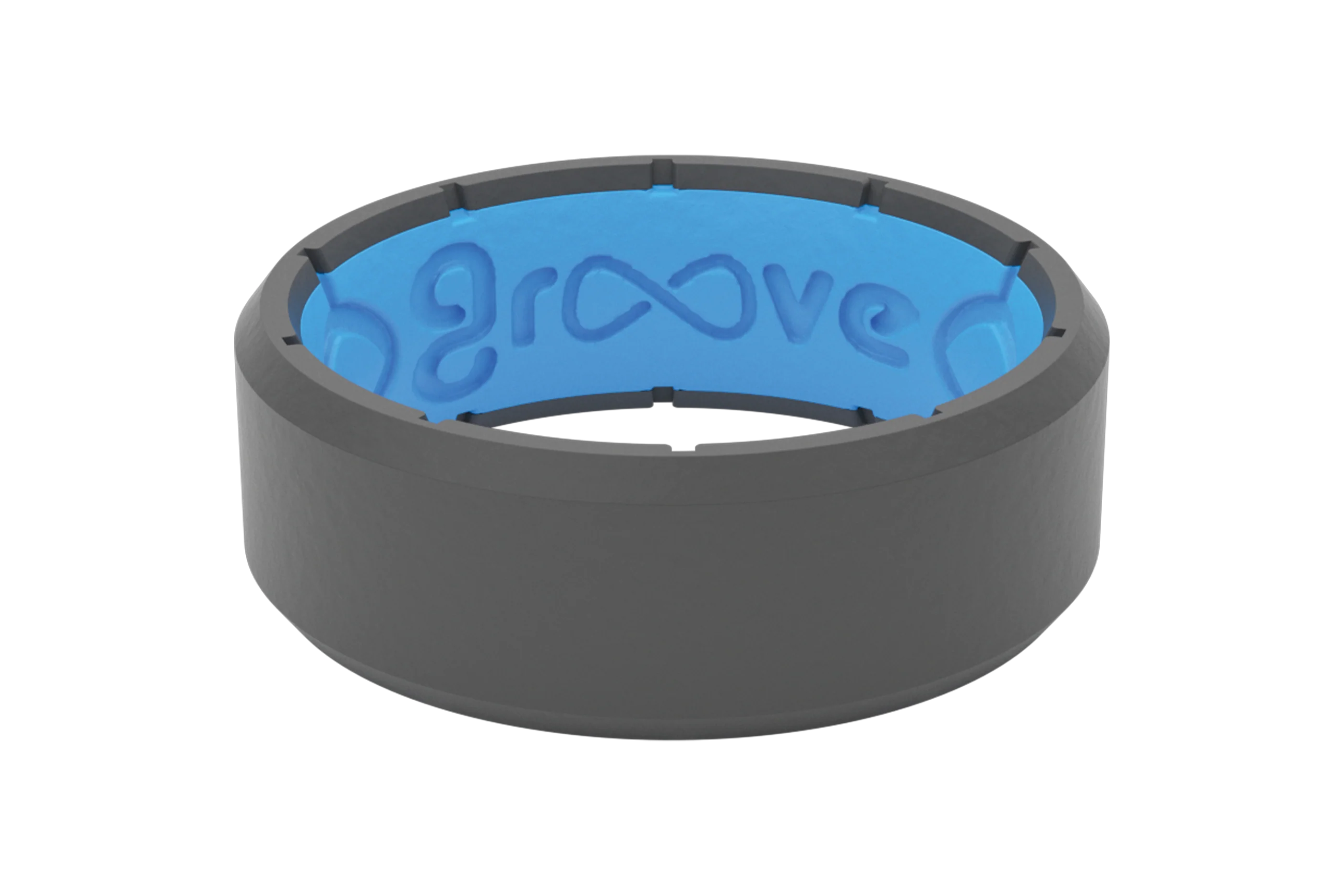 Edge Deep Stone Grey Ring