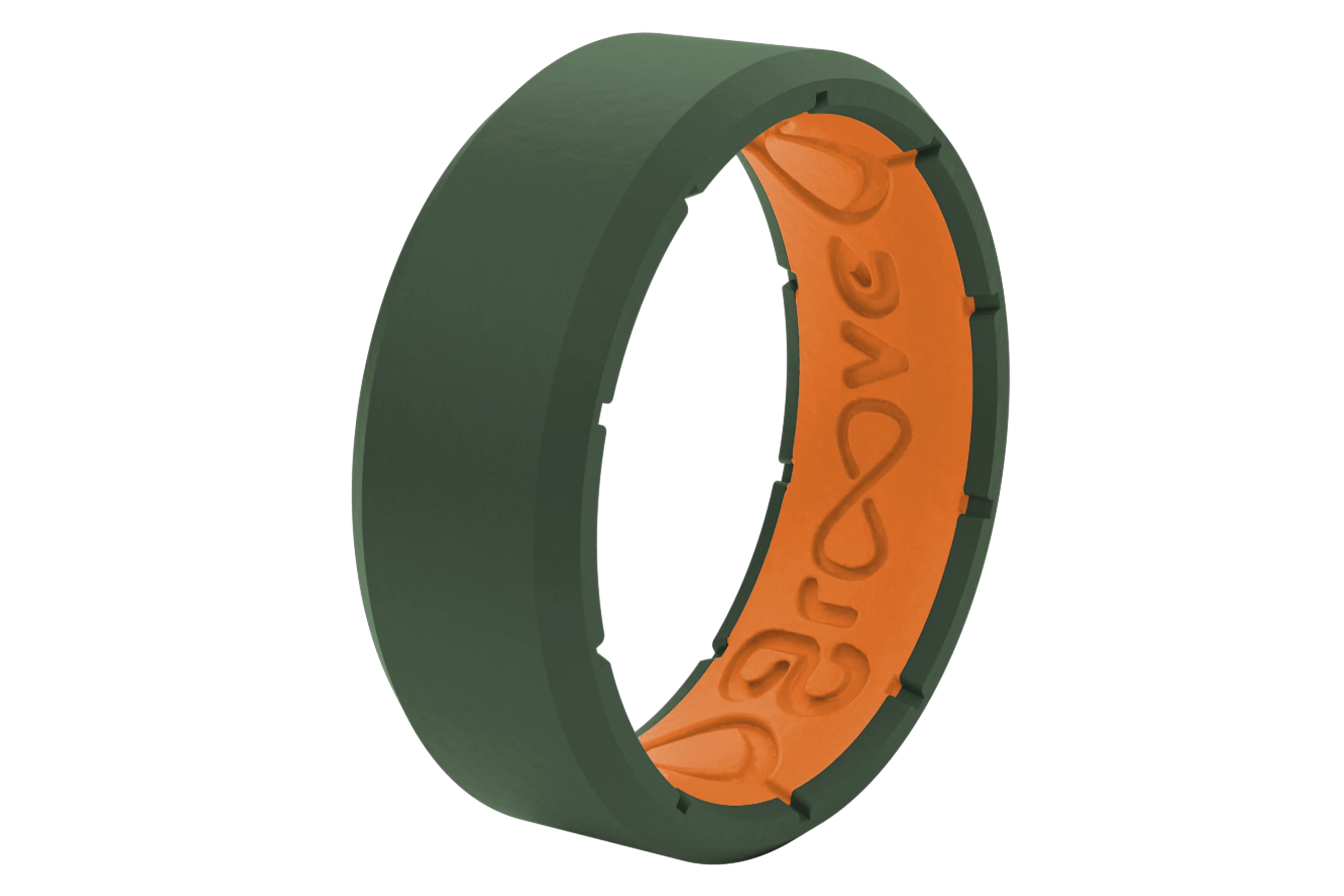 Edge Moss Green & Orange Ring - Image 2