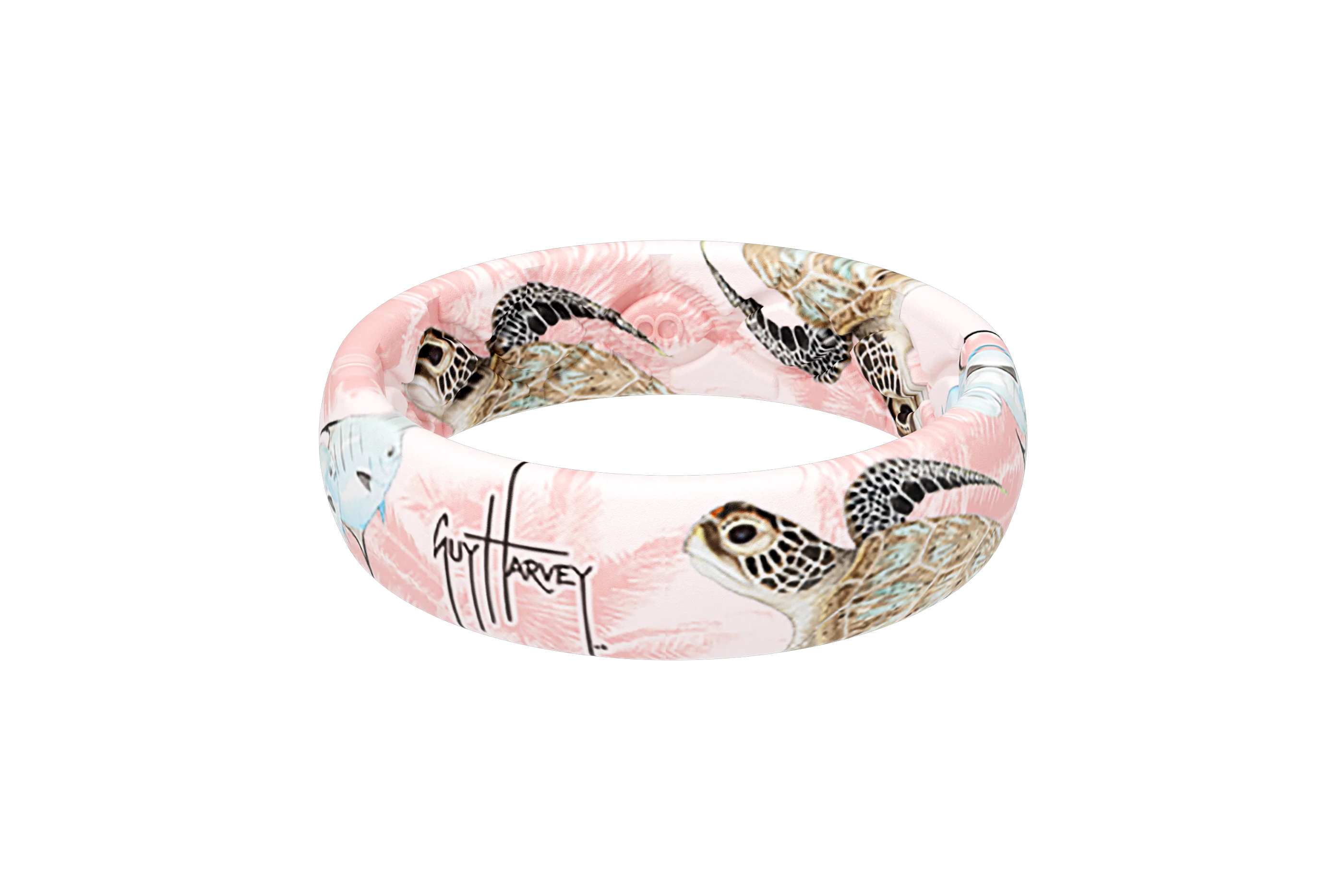 Guy Harvey Pink Sea Turtle Thin Ring
