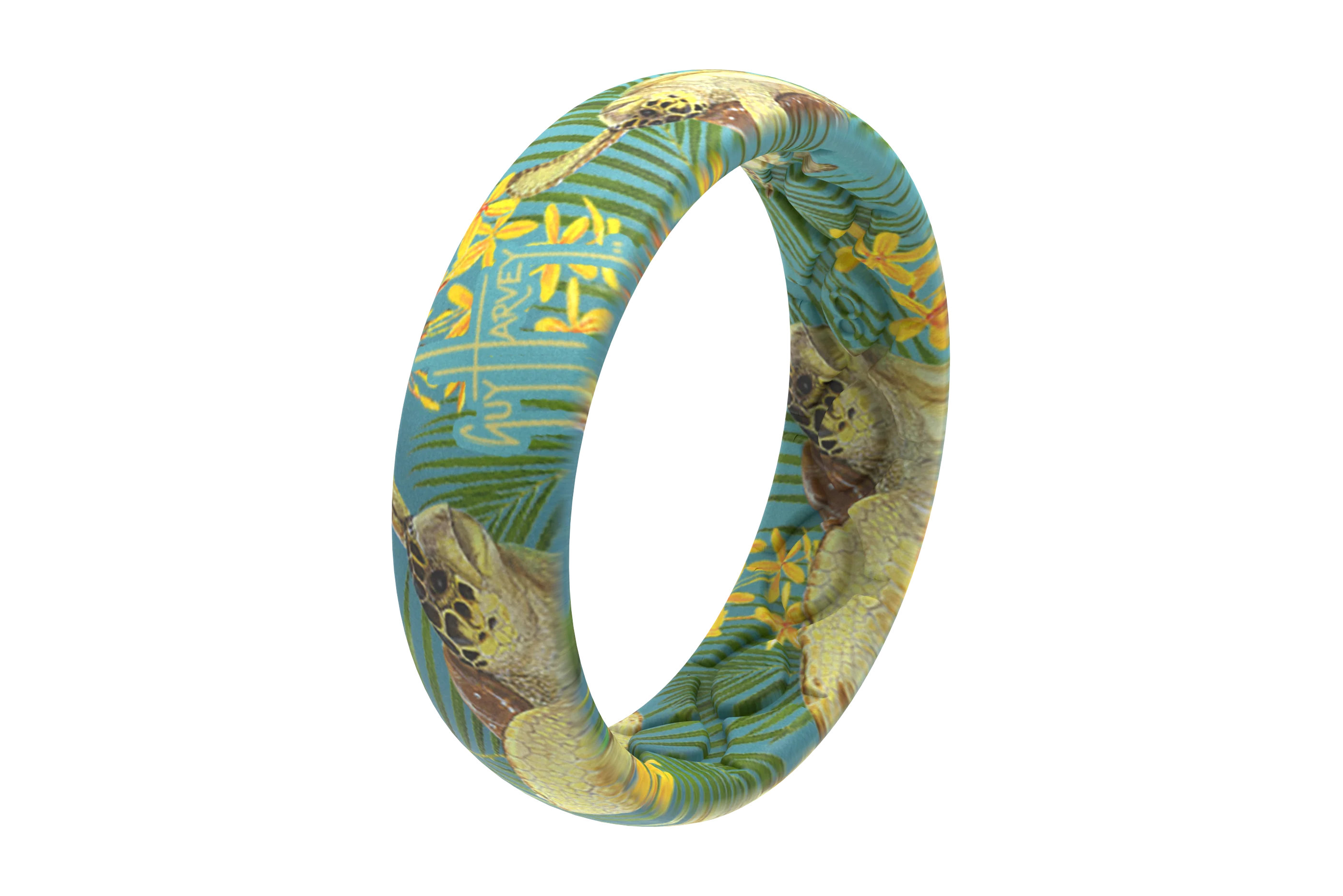 Guy Harvey Tropical Turtle Thin Ring - Image 2