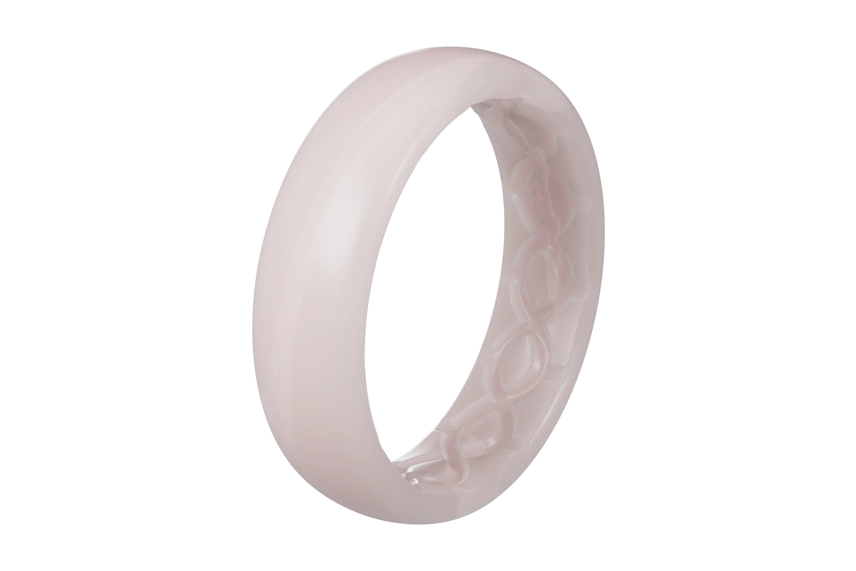 Solid Pearl Rose Thin Ring - Image 3