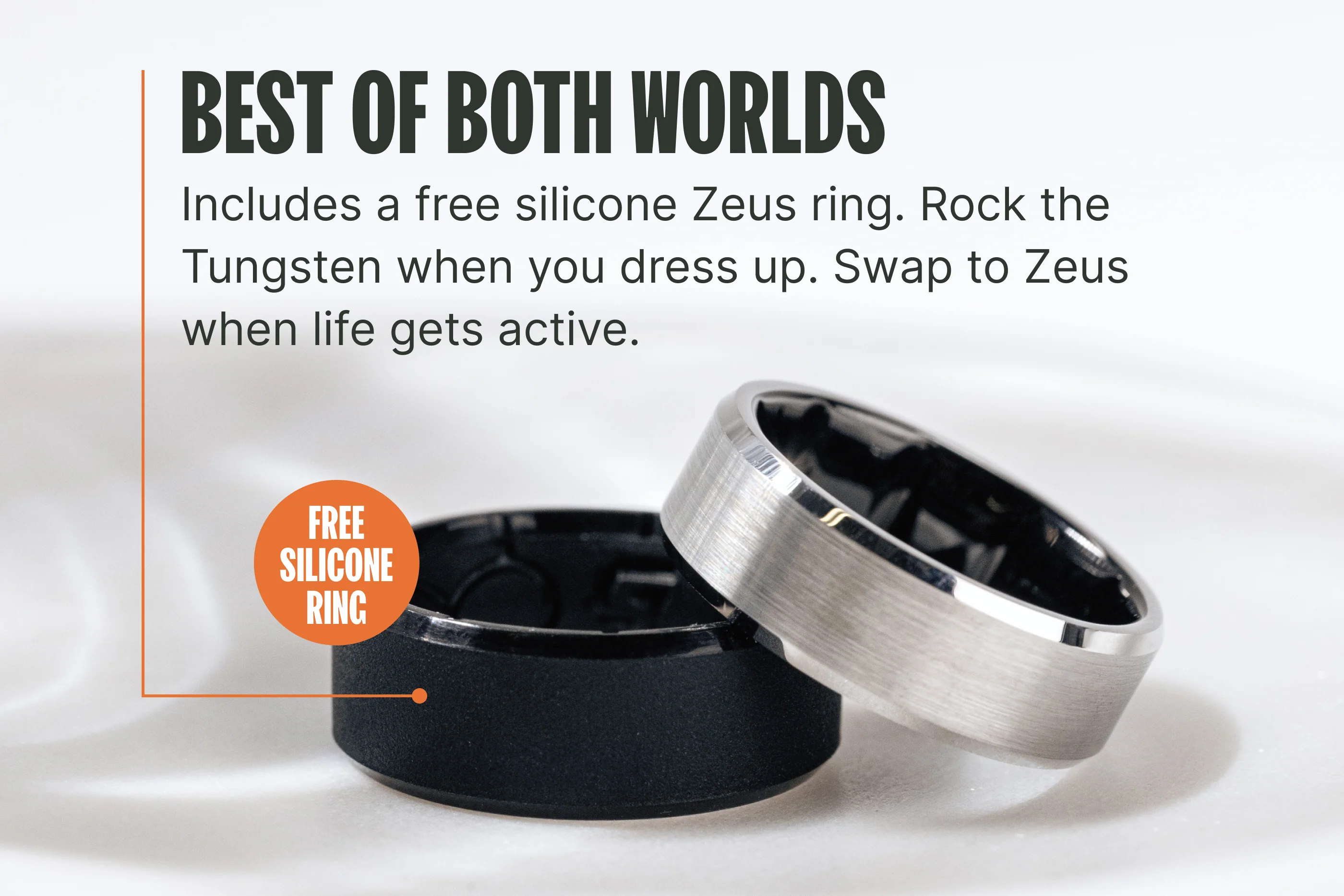 Groove Ring® Tungsten - Platinum - Image 6