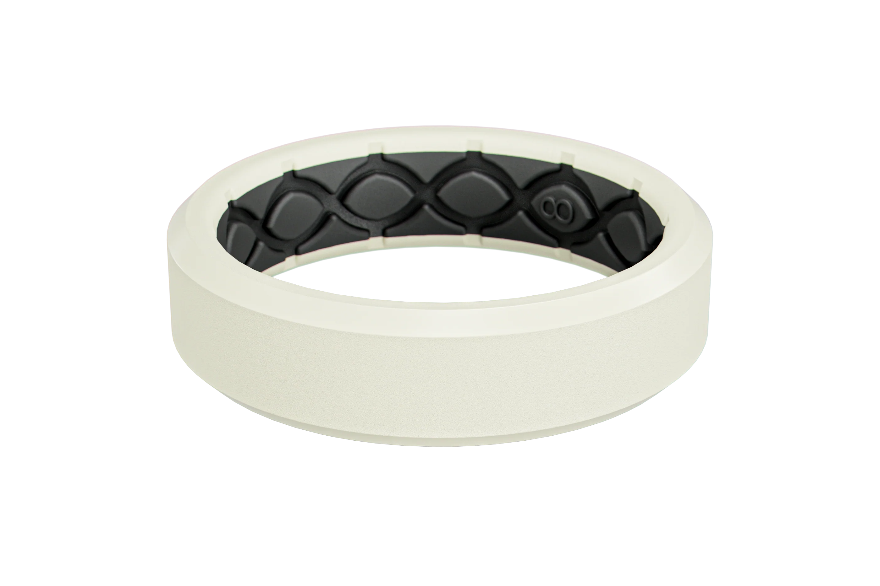 Zeus Cream White Thin Ring - Image 2